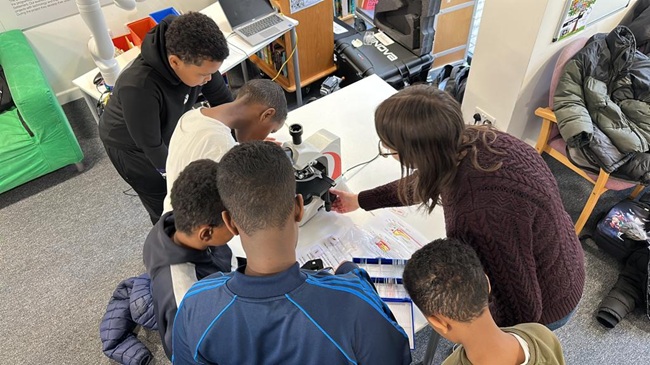 A lesson with students as part of the Power Education programme.